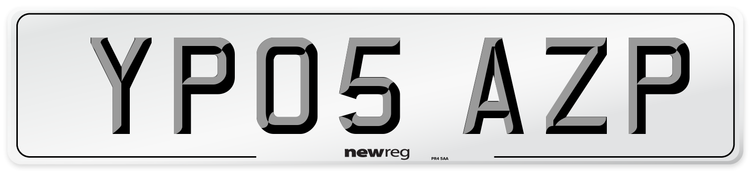 YP05 AZP Number Plate from New Reg